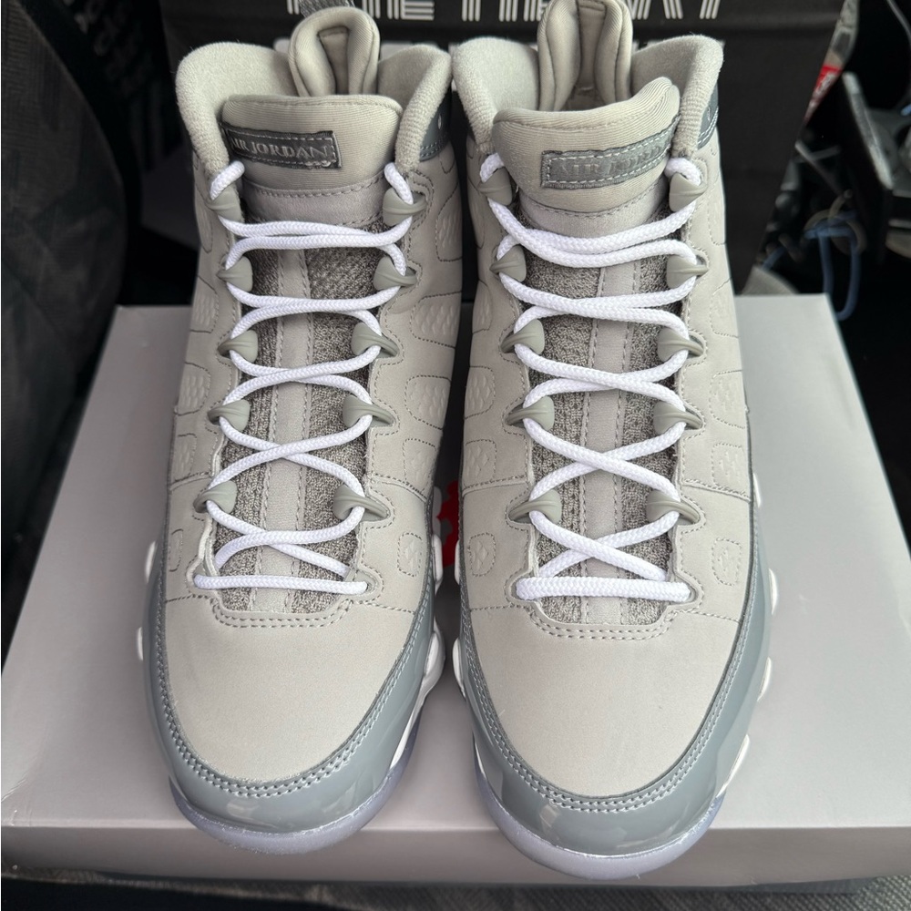 Gray and White High-Top Sneakers - Picture 5 of 6